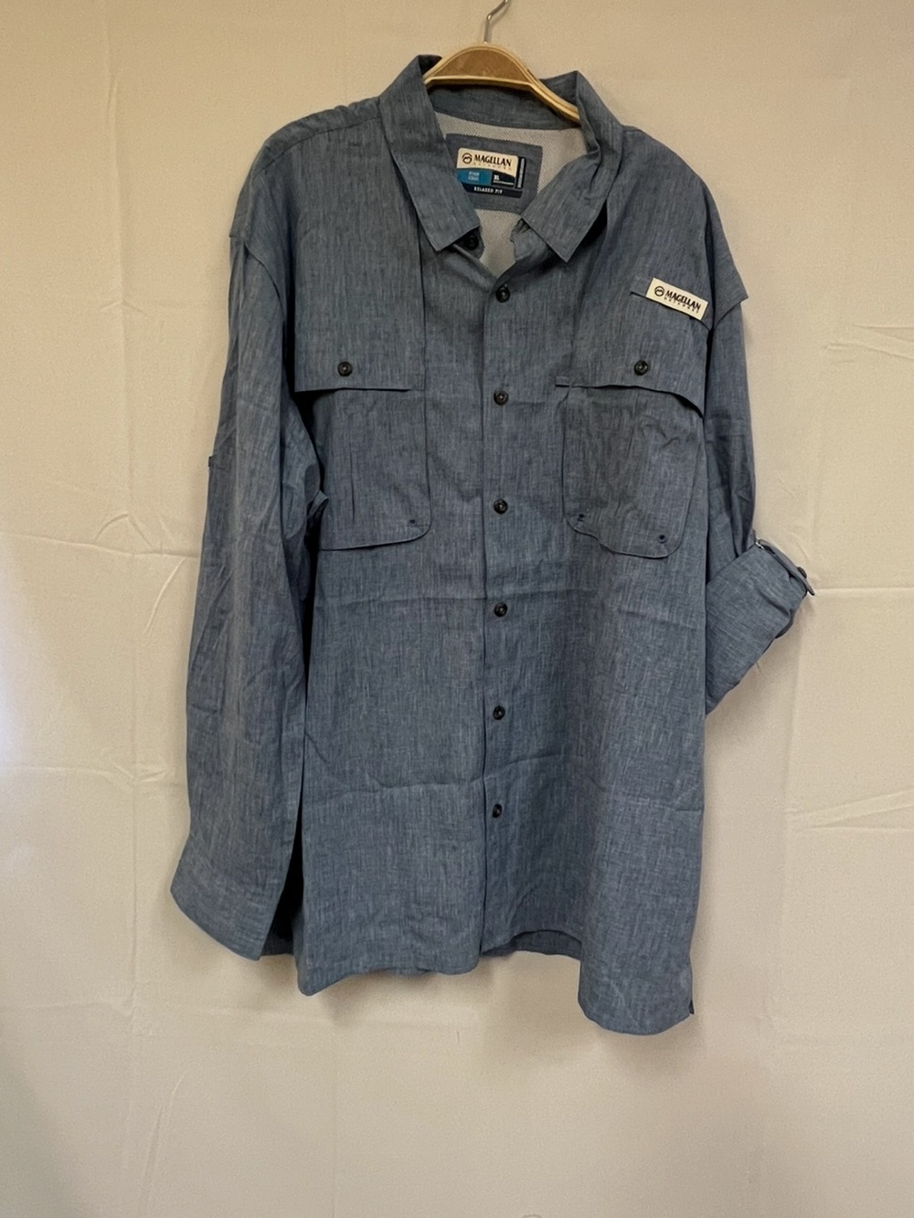 NEW Magellan Outdoors Men's  Long Sleeve Fishing Shirt multiple sizes - Picture 4 of 10